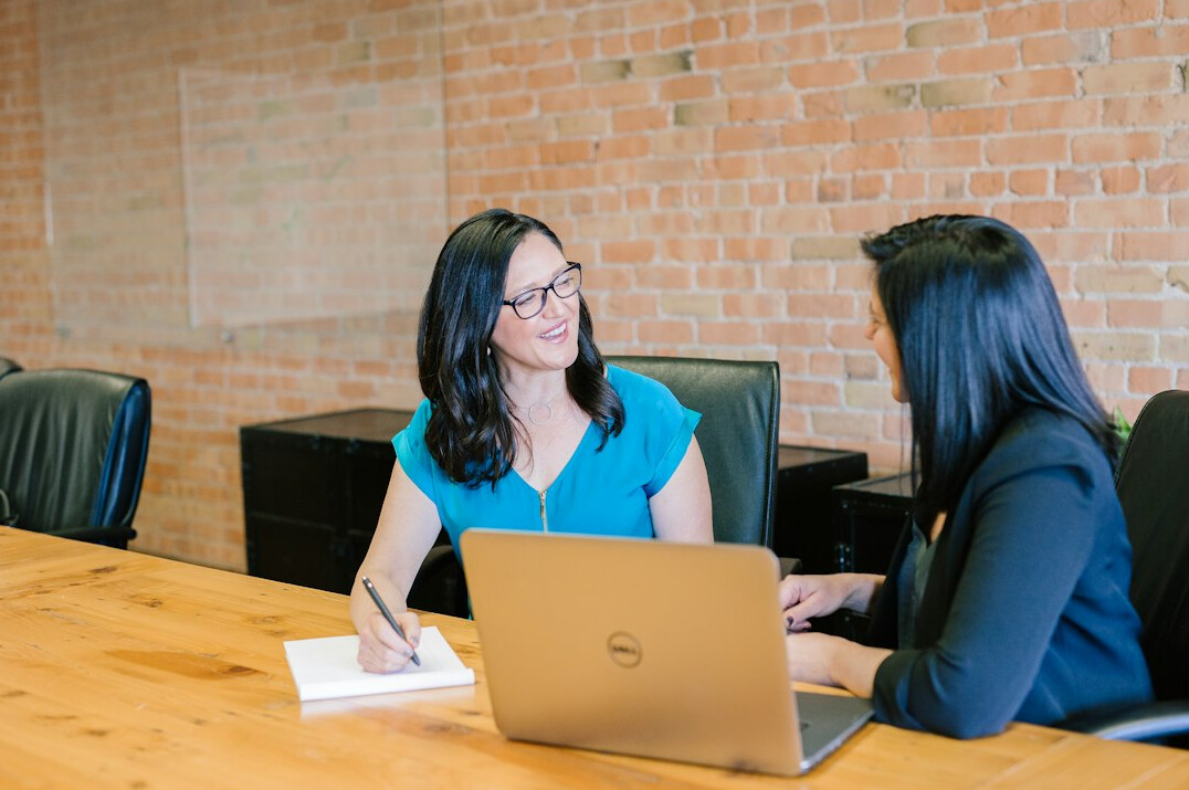 confident person speaking in meeting